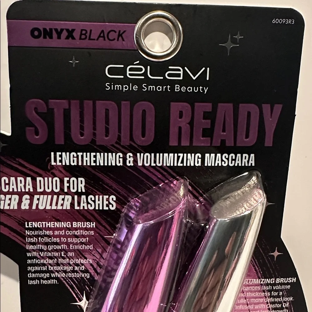 Celavi Onyx Black Studio Ready Lengthening & Volumizing Mascaras.